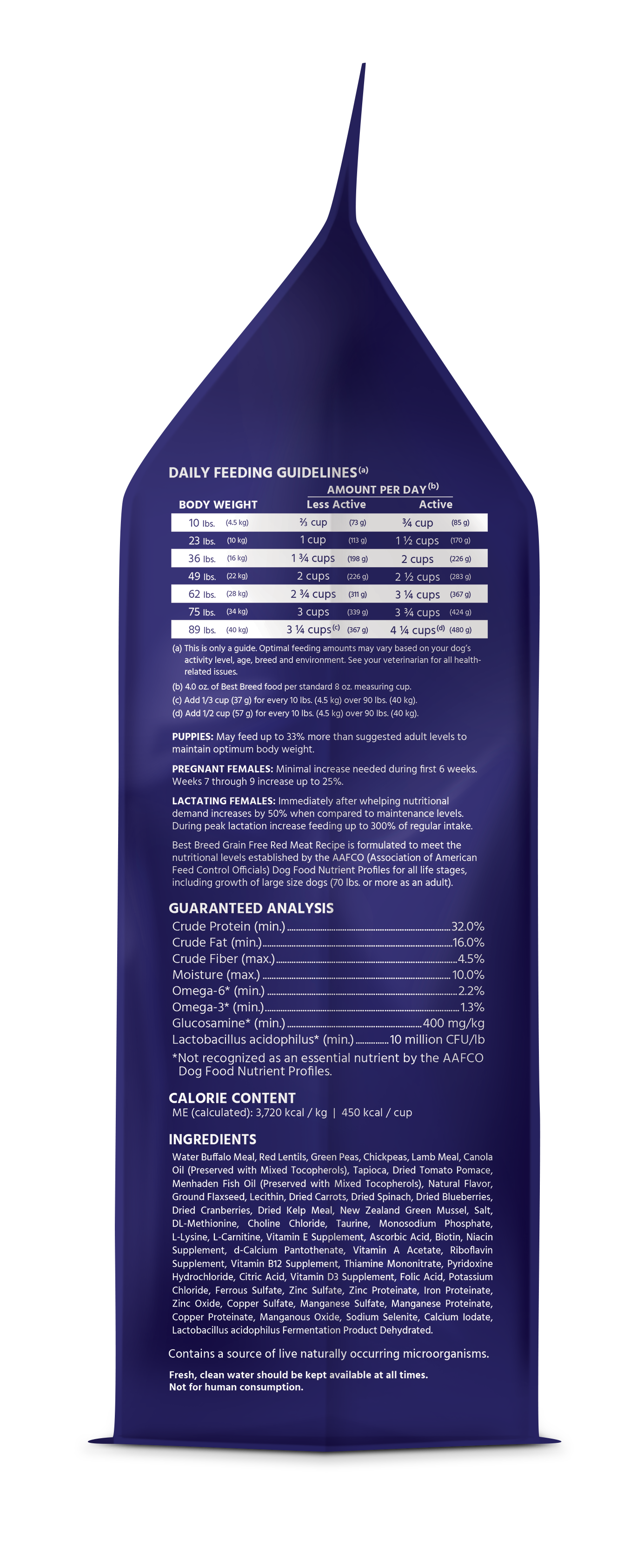 Best Breed Grain Free Red Meat (Buffalo) Recipe