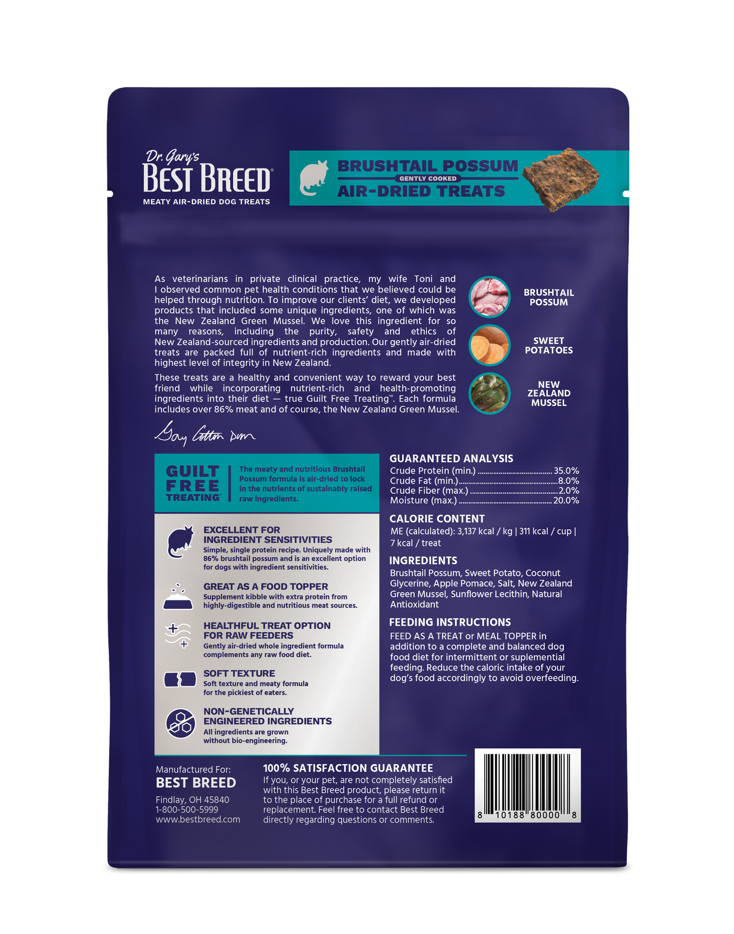 
                  
                    Air-dried Brushtail Possum Treat and Topper
                  
                