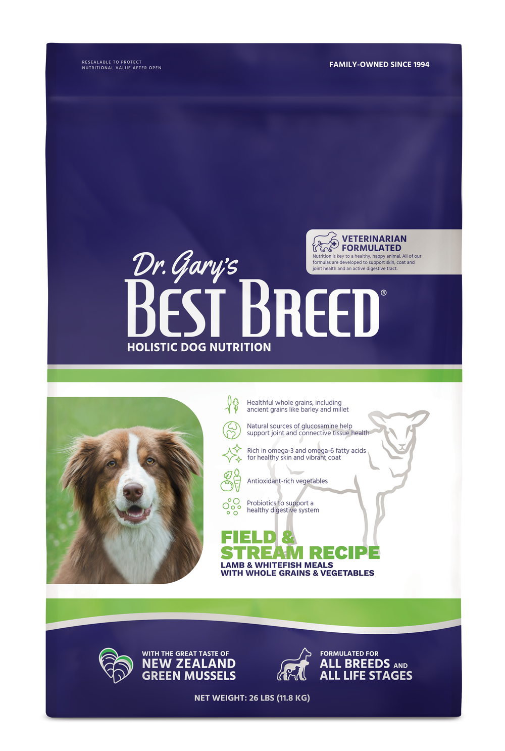 Dr. Gary's Best Breed Holistic Field & Stream Recipe Dry Dog Food